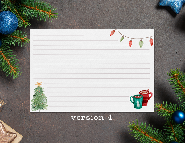 christmas recipe cards