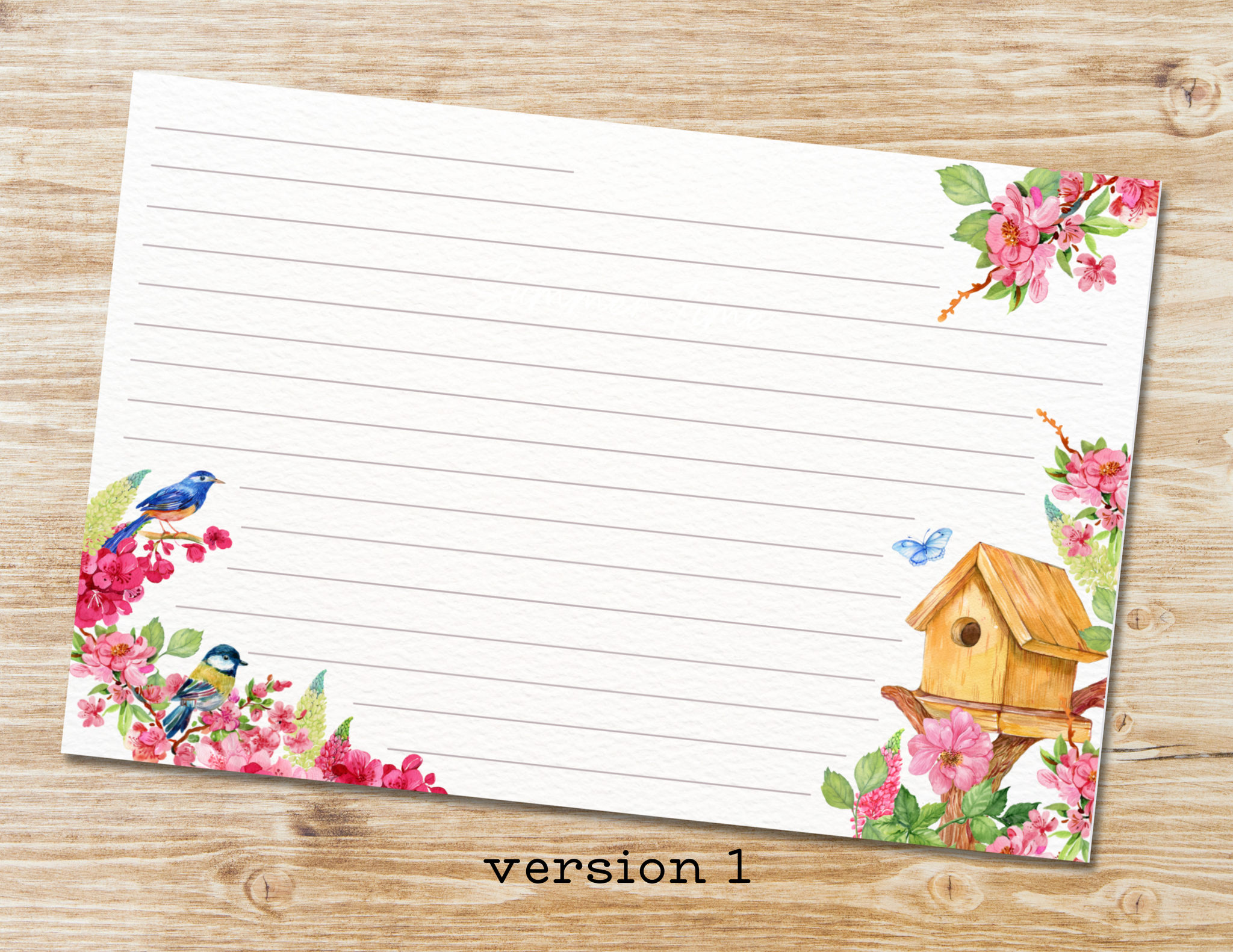birds recipe cards