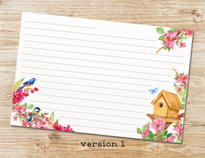 birds recipe cards