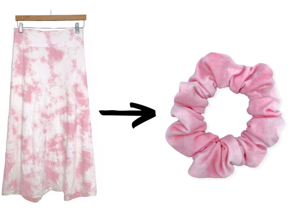 pink tie dye scrunchie