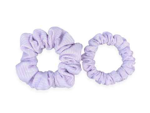 lavender ribbed scrunchie