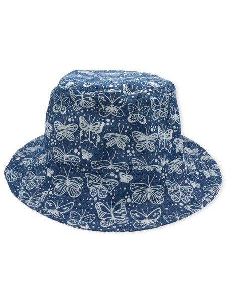 butterfly denim hat