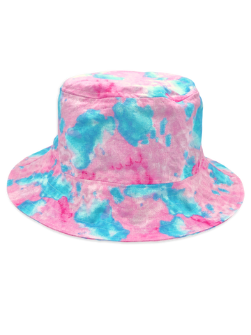 blue & pink hat