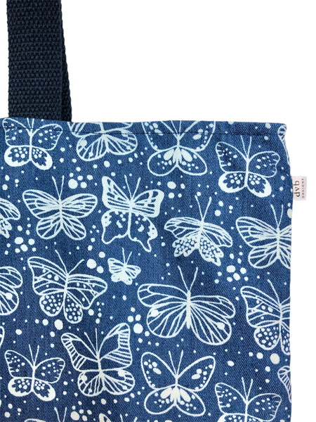 butterfly denim market bag