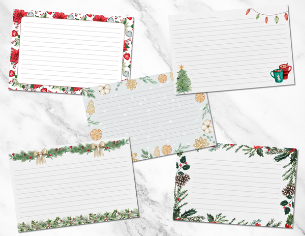 christmas recipe cards