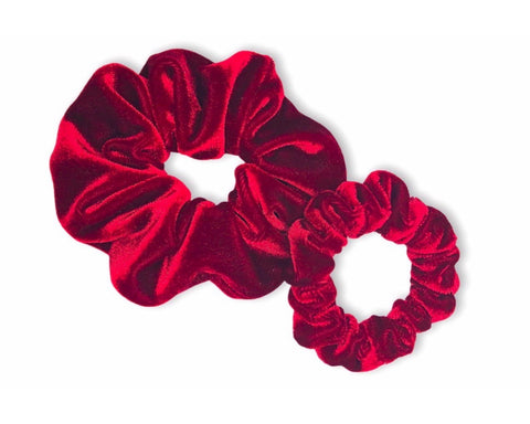 red velvet scrunchie