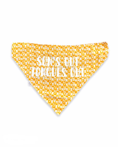 sun’s out tongues out pet bandana