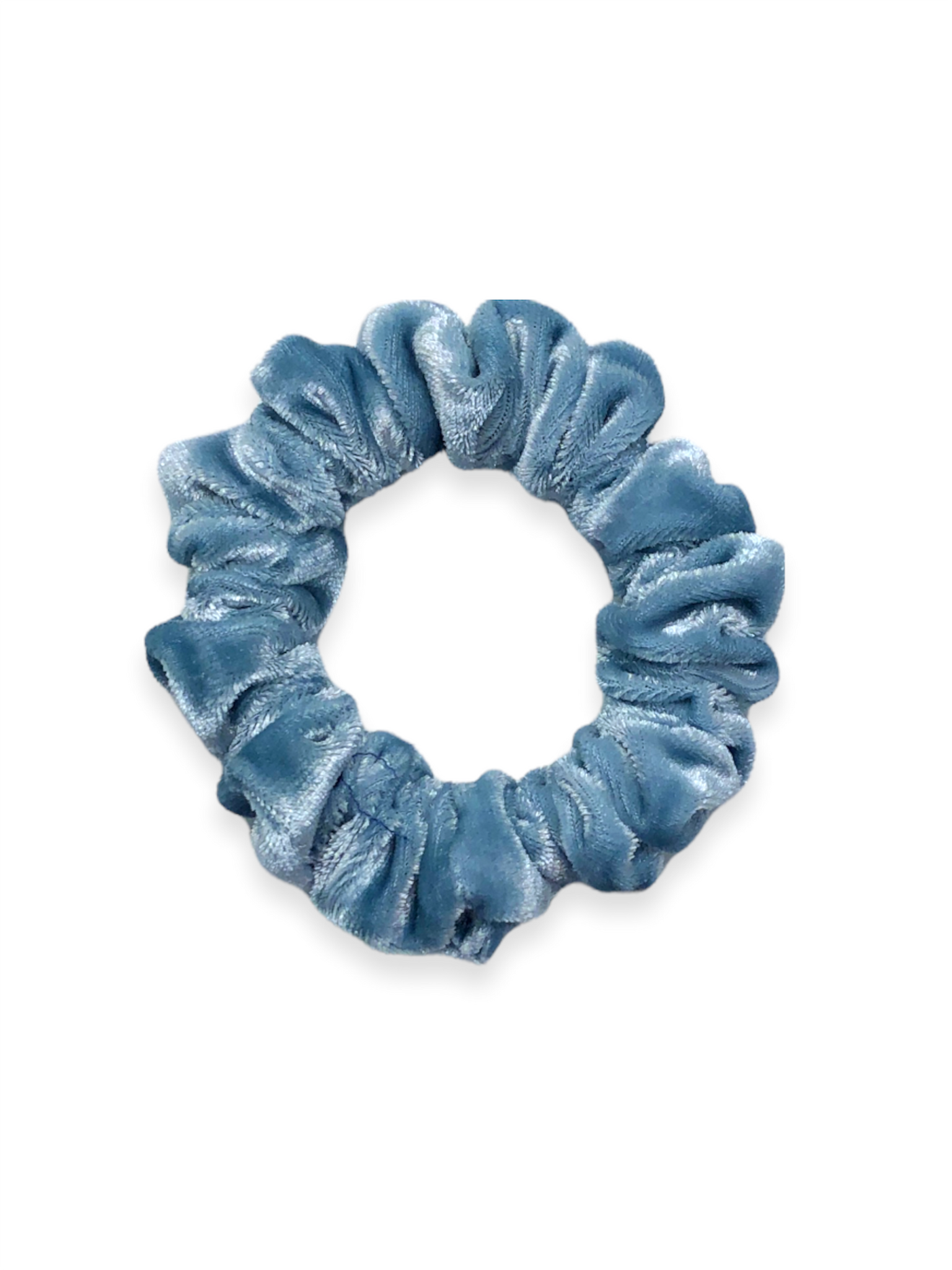 blue velvet scrunchie