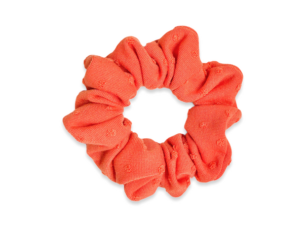 orange dot scrunchie