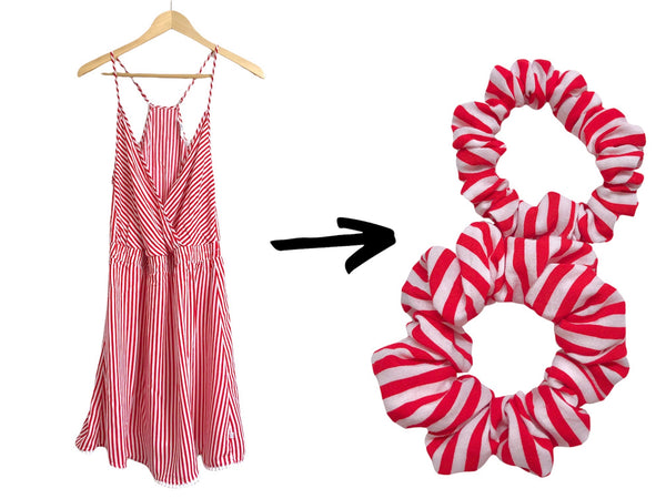 candy cane scrunchie