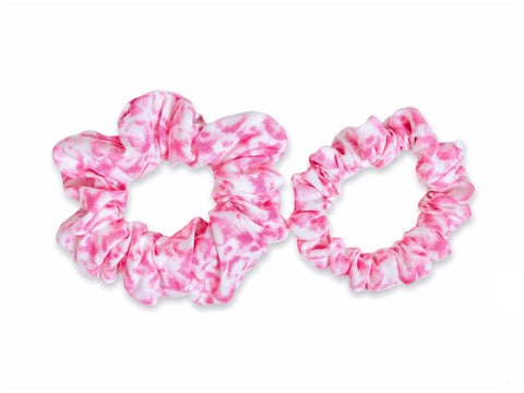 pink splash scrunchie