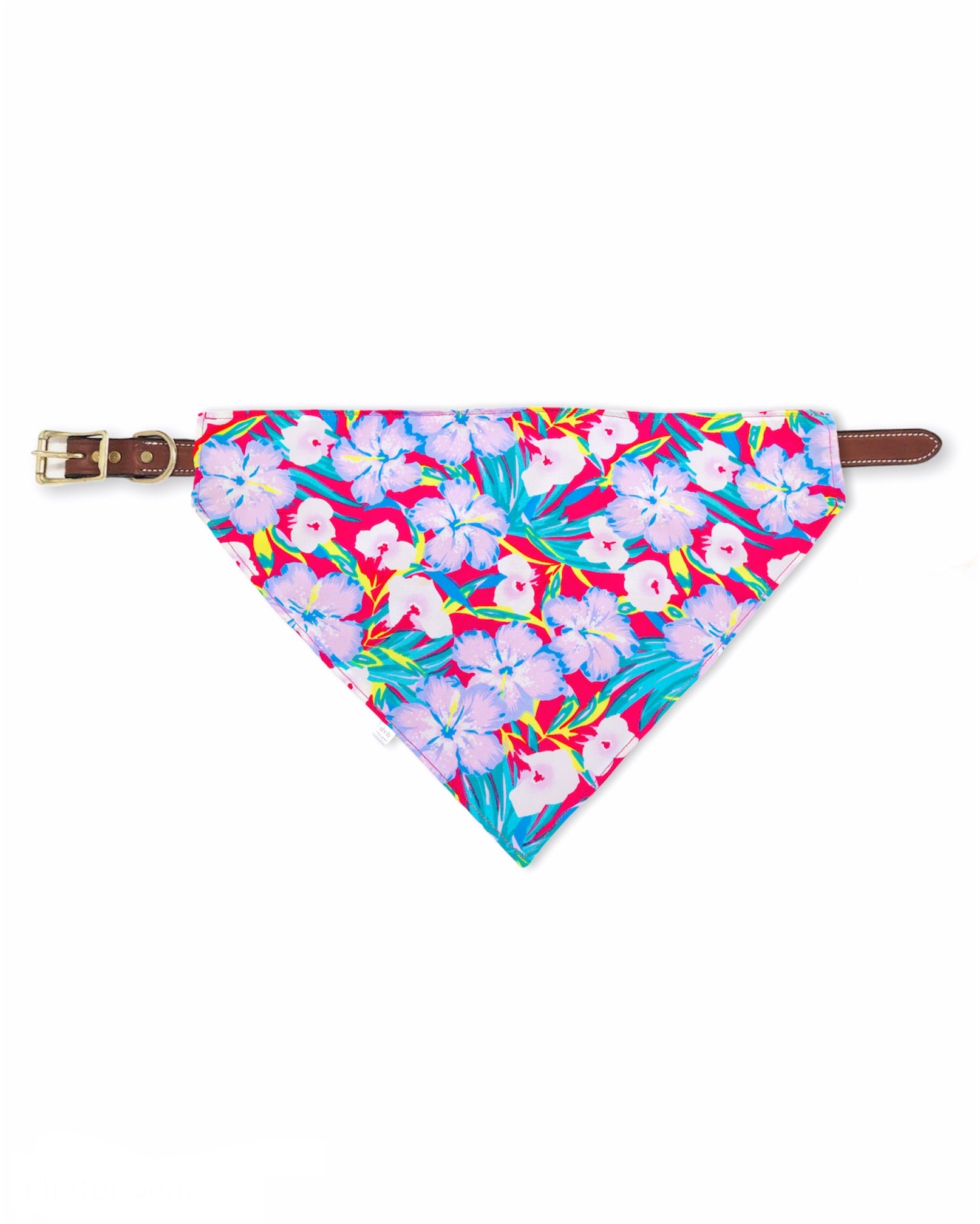 tropical floral pet bandana