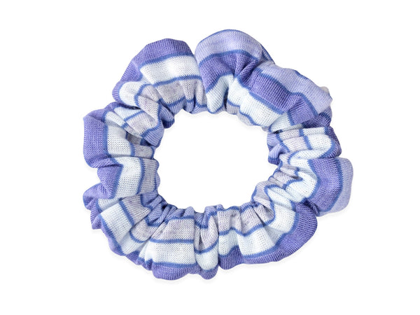 purple stripe scrunchie