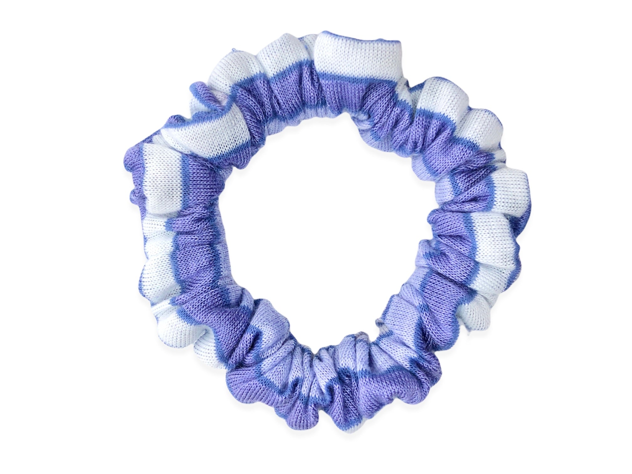 purple stripe scrunchie