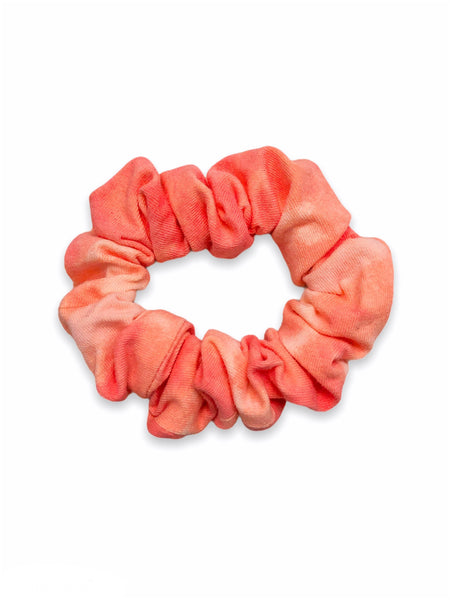 orange tie dye scrunchie