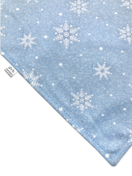 blue snowflake pet bandana