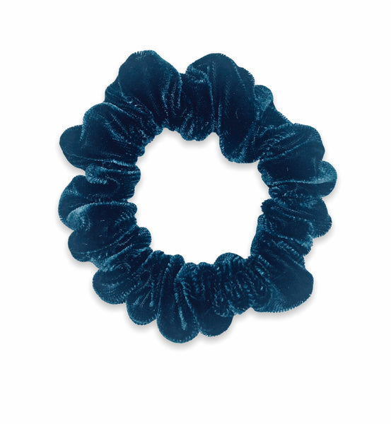 navy velvet scrunchie