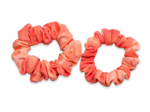 orange tie dye scrunchie