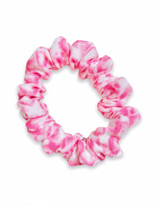 pink splash scrunchie