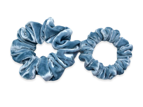 blue velvet scrunchie