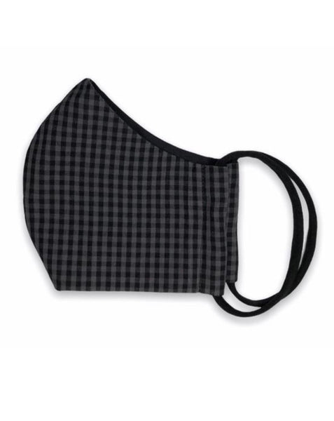 black gingham face mask