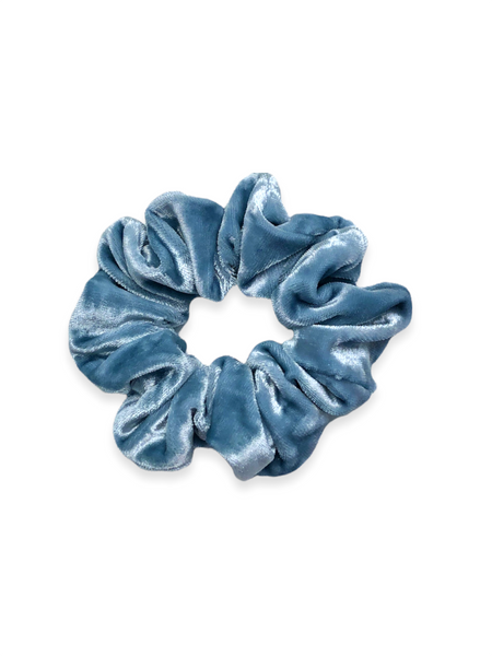 blue velvet scrunchie