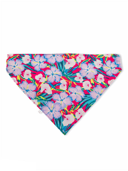 tropical floral pet bandana