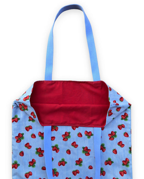 strawberry market bag