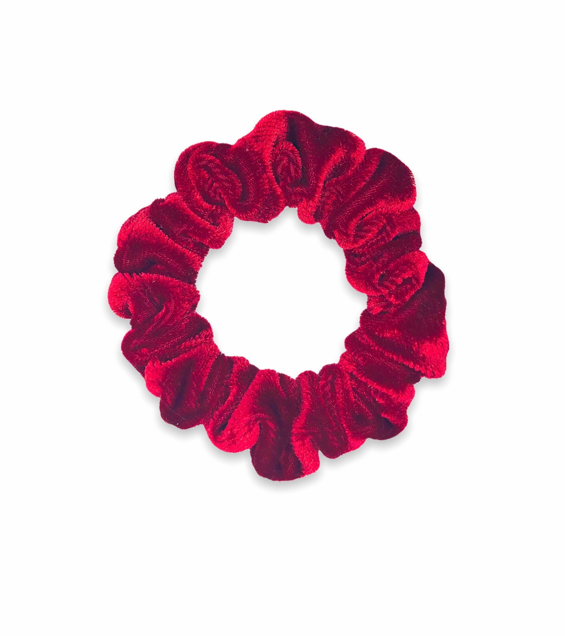 red velvet scrunchie