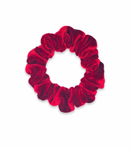 red velvet scrunchie