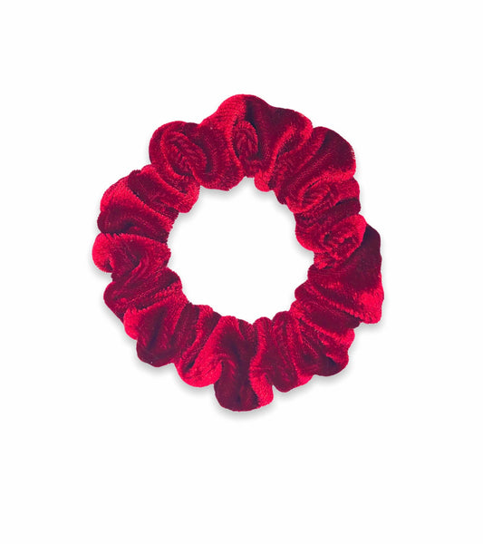 red velvet scrunchie