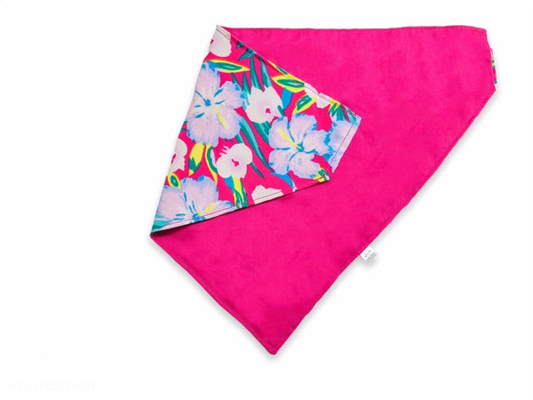 tropical floral pet bandana