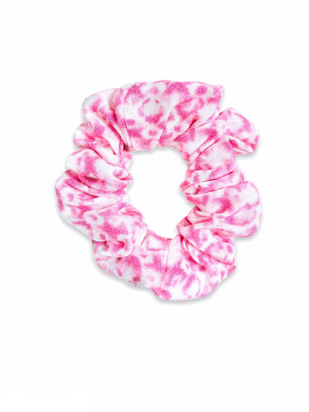 pink splash scrunchie