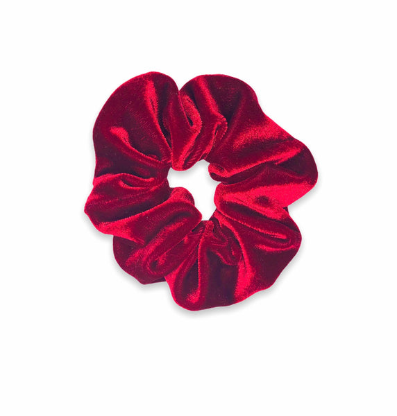 red velvet scrunchie