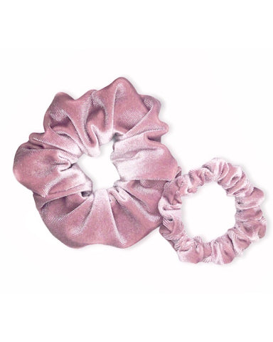 pink velvet scrunchie