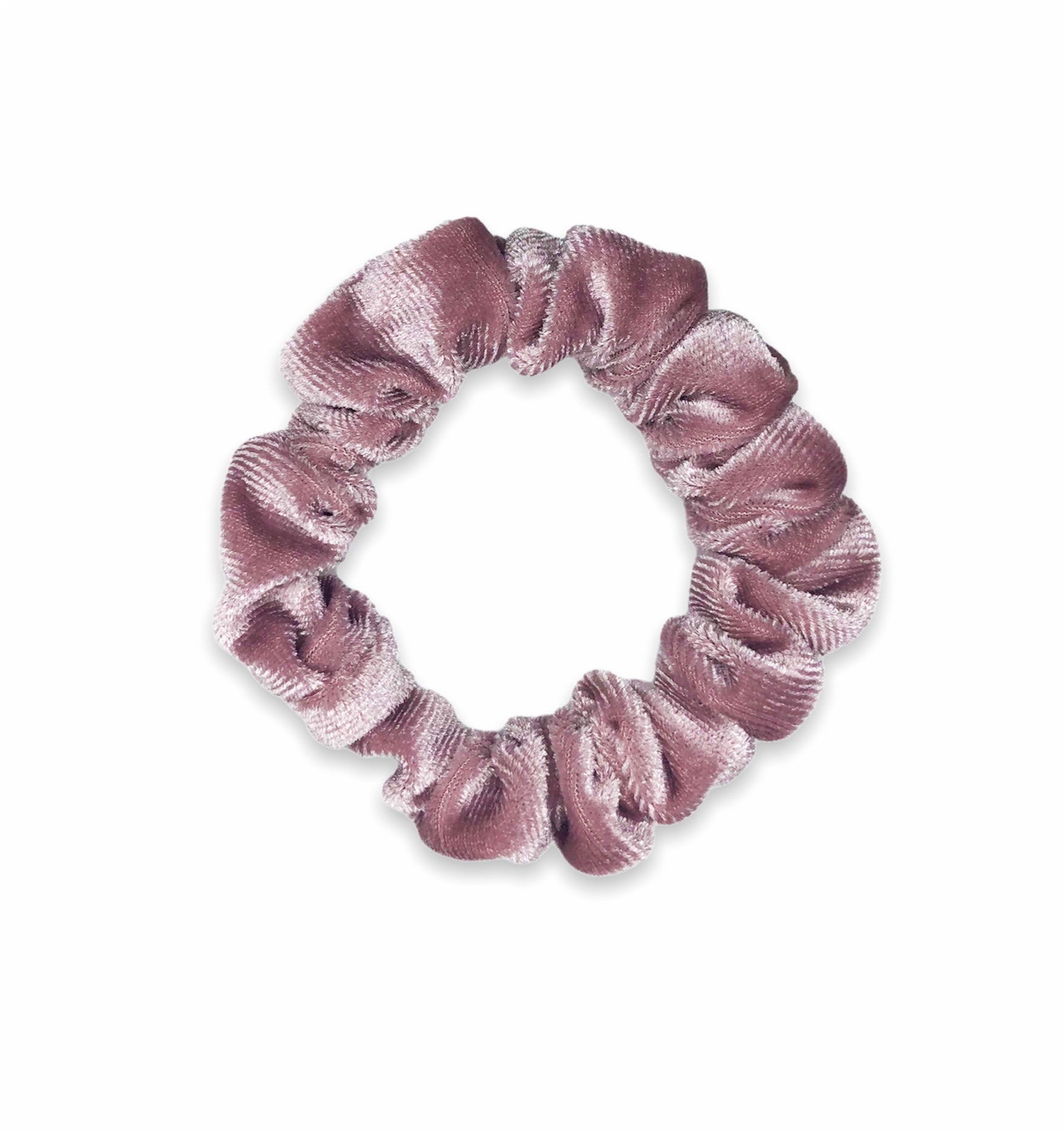 pink velvet scrunchie