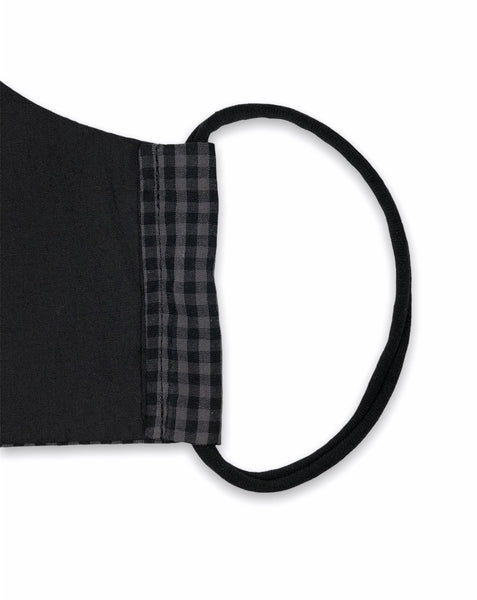 black gingham face mask
