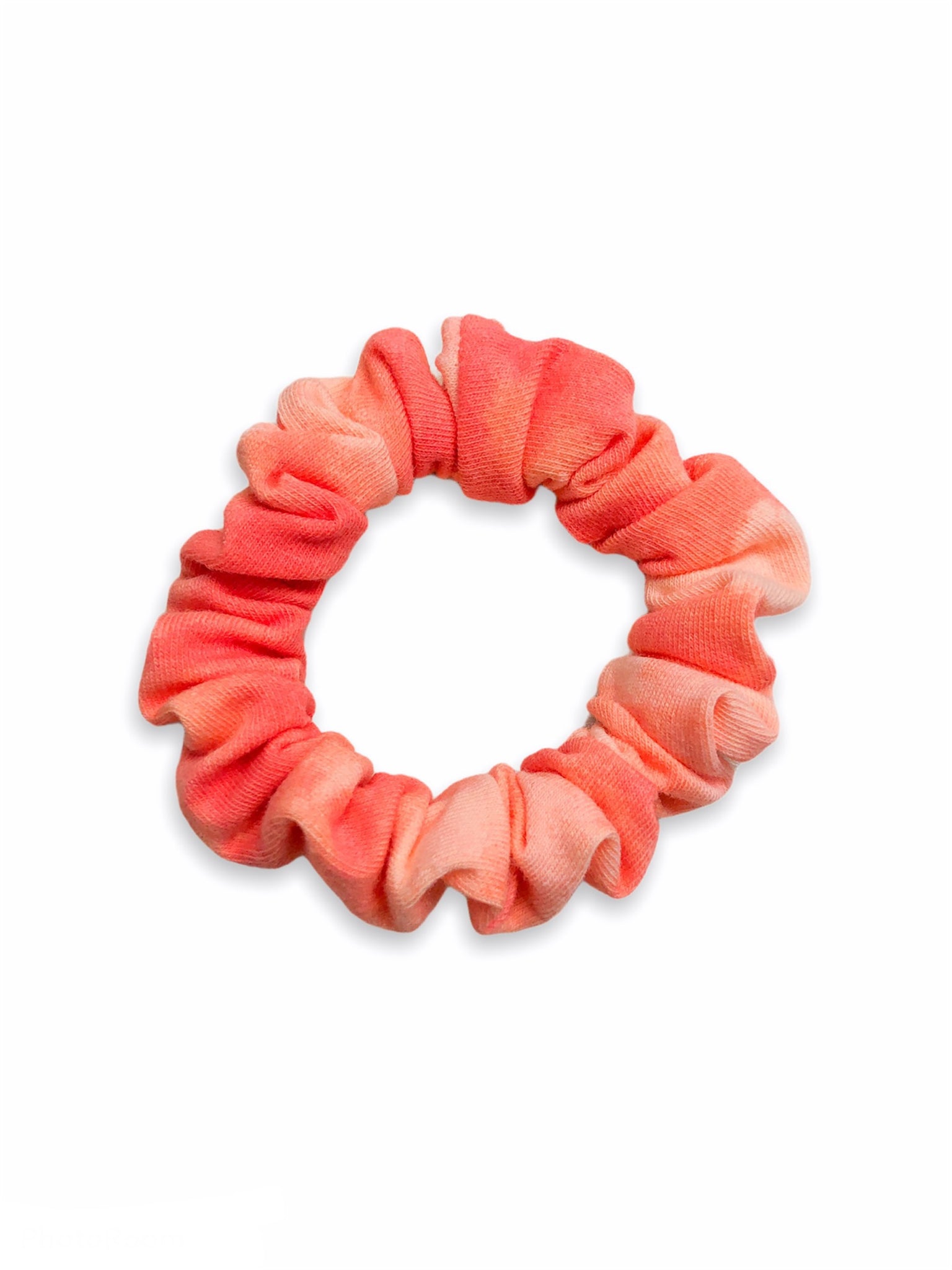 orange tie dye scrunchie