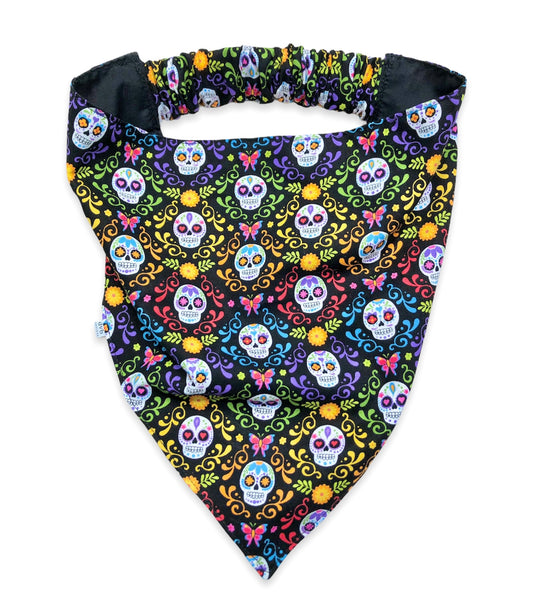 day of the dead pet bandana