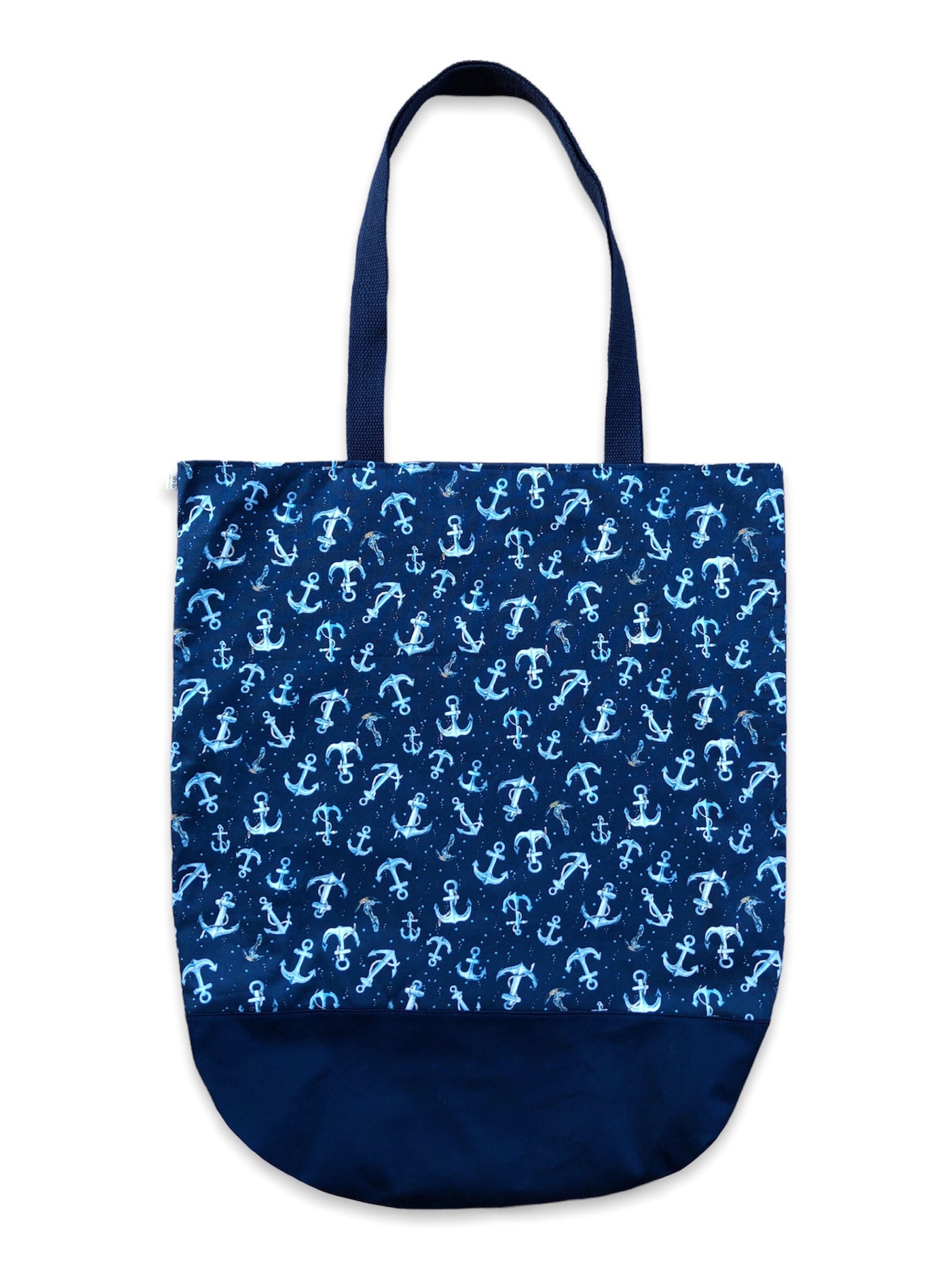 navy anchor market bag