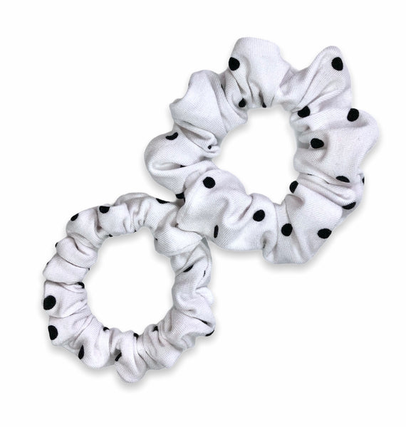 polka dot scrunchie