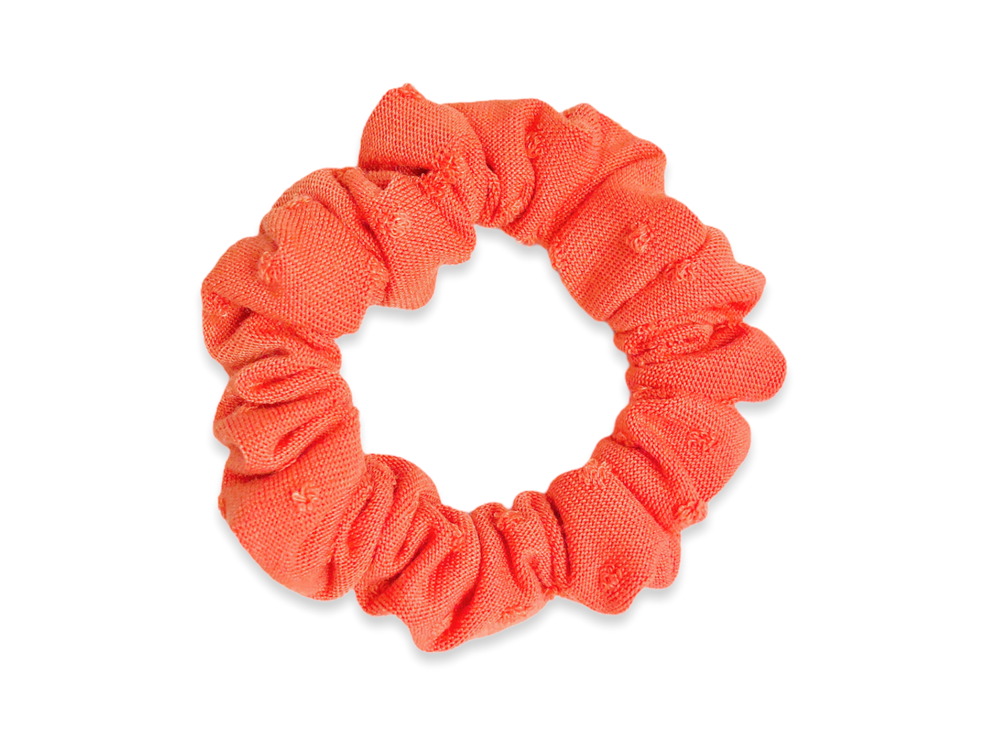 orange dot scrunchie