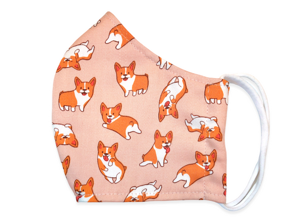 corgi face mask