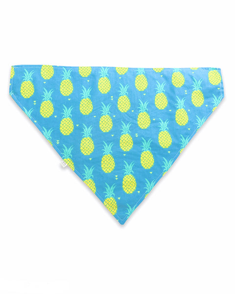 blue pineapples pet bandana