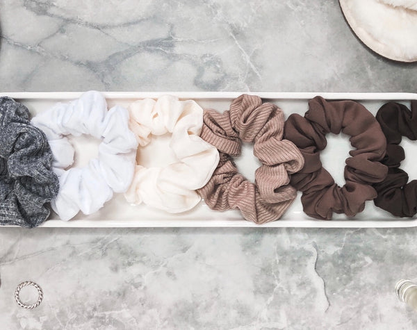 neutral scrunchies